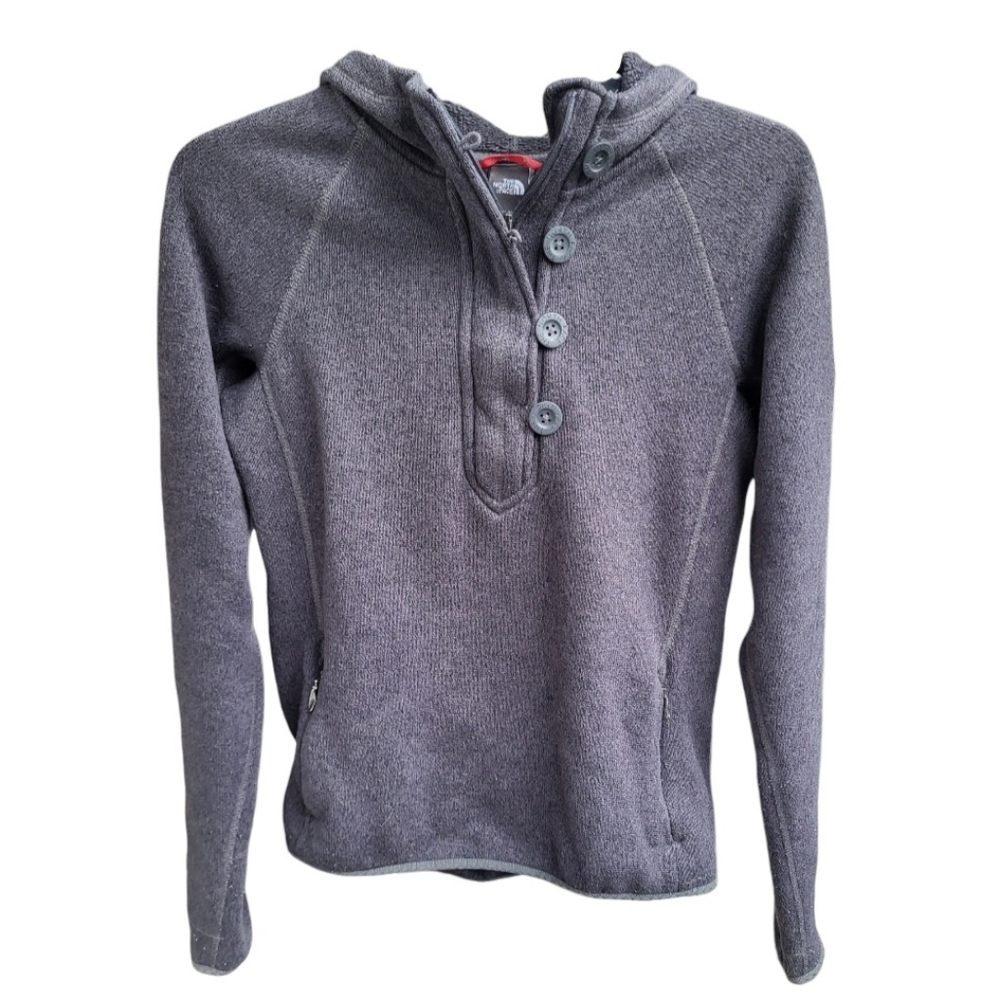 The North Face Women's Dark Gray Crescent Sunshine Hooded Pullover - Size S